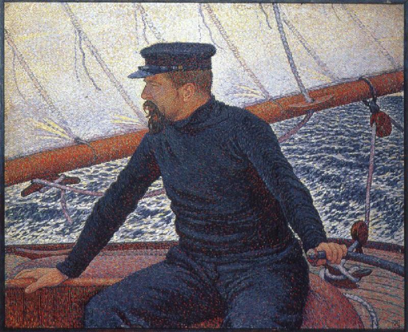 Theo Van Rysselberghe signac on his boat oil painting image